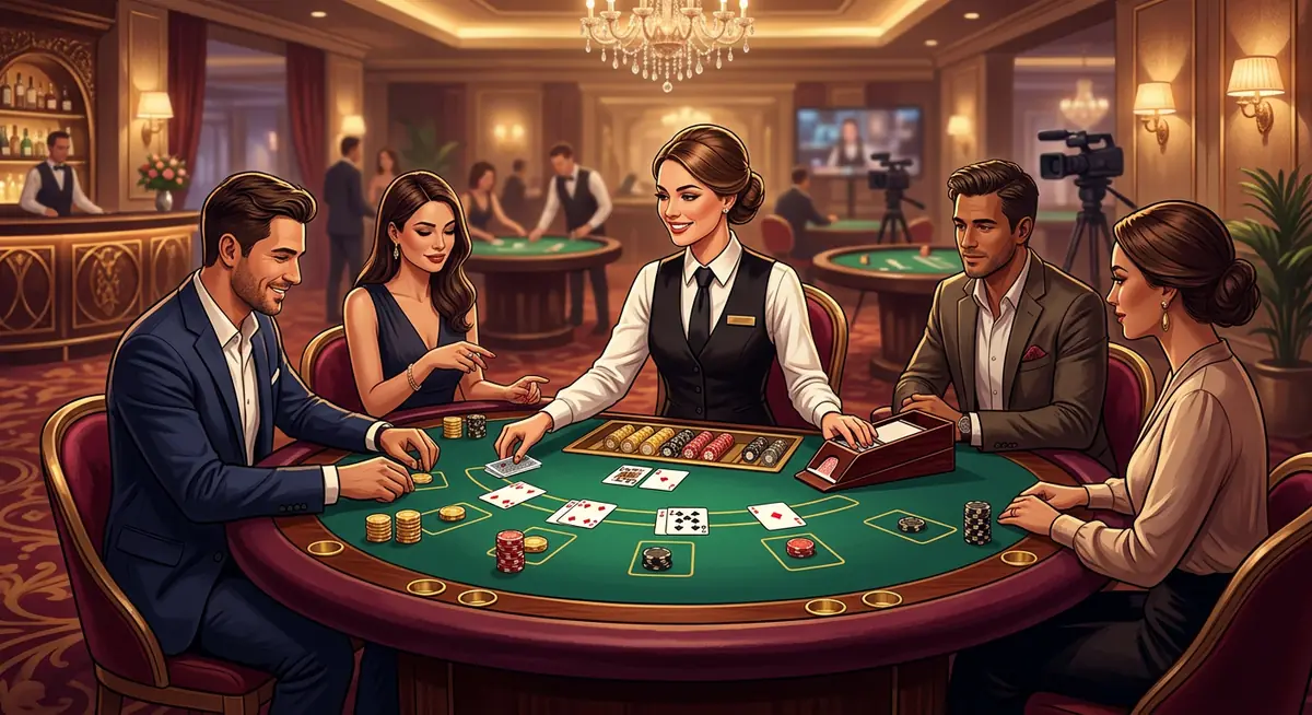 Etiket di Meja Live Casino